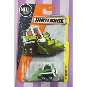 Matchbox Skidster Loader MBX Construction 1:64 Diecast Green White Black 2015